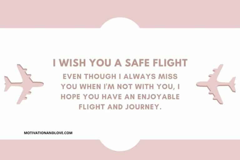 Safe Flight Wishes For Boyfriend