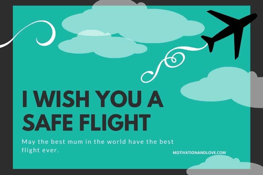 I Wish You a Safe Flight, Mother