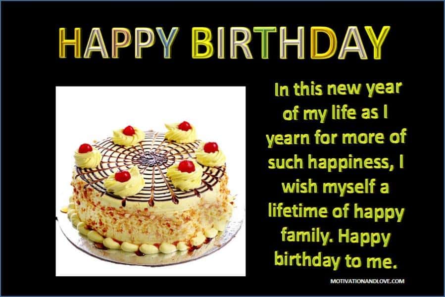 2019 Best Birthday Wishes for Myself Motivation and Love