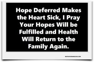 encouraging words for family of sick person