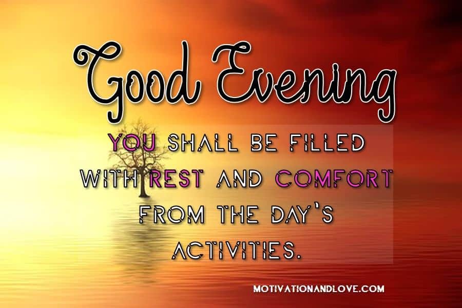 Good Evening Prayer Messages For A Friend