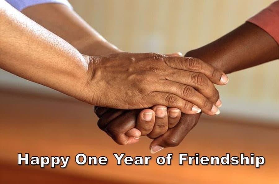 One Year of Friendship Message