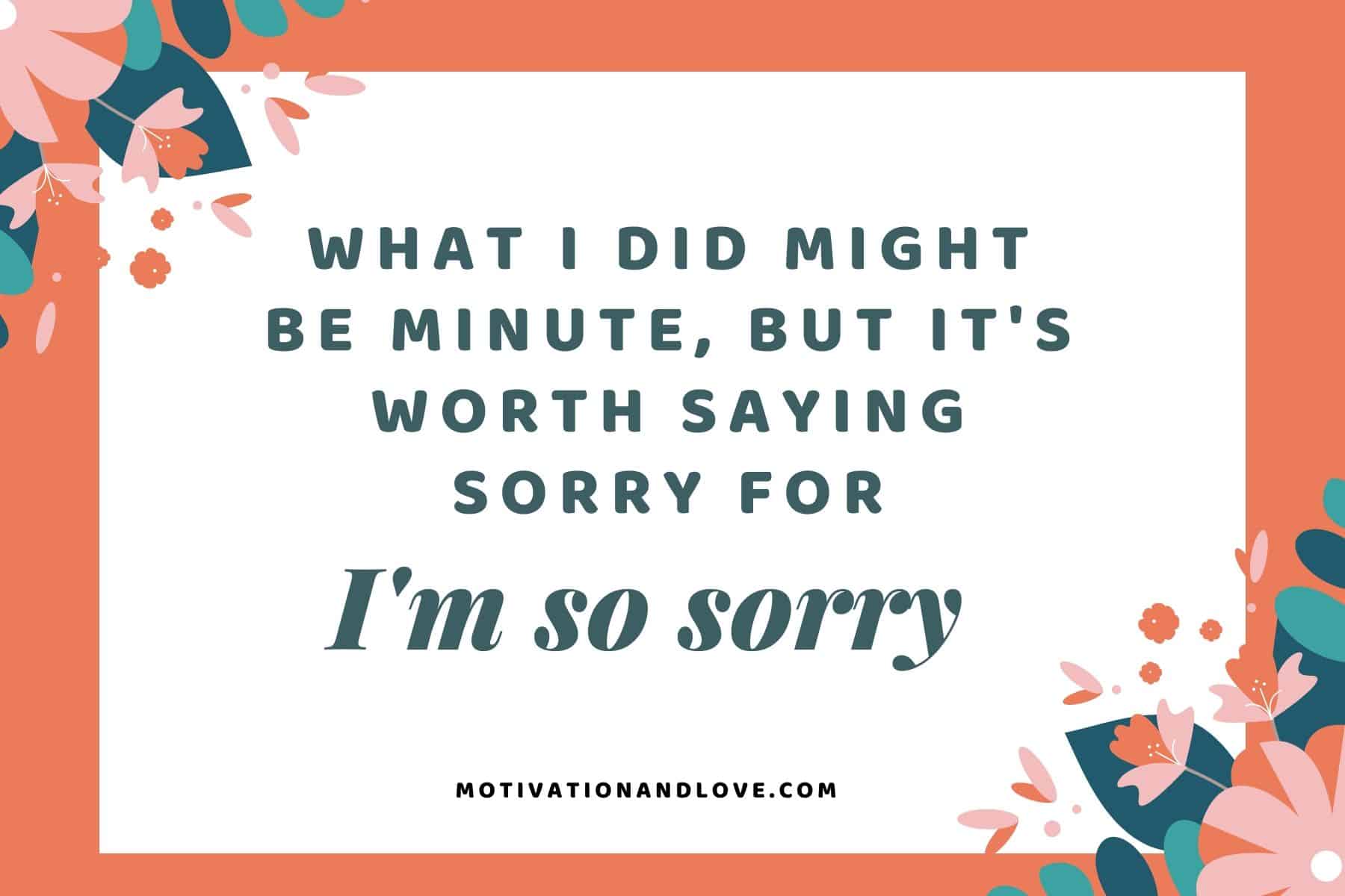 Apology Sms Text Messages Quotes for Apology