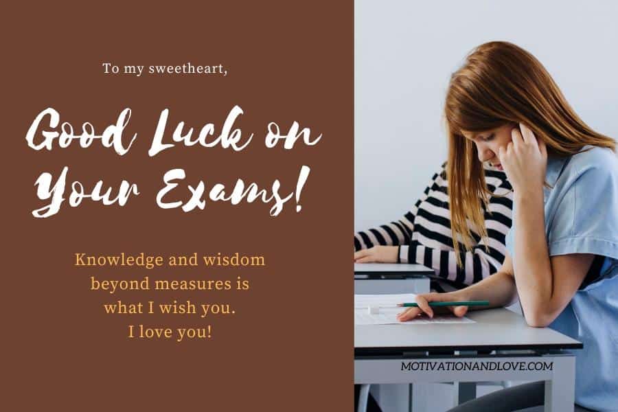 Exam Success Wishes For Girlfriend