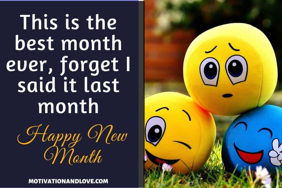 Funny New Month Messages