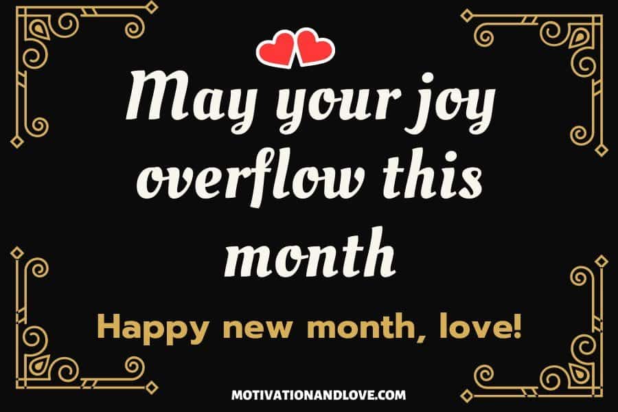 Happy New Month Message to My Boyfriend1