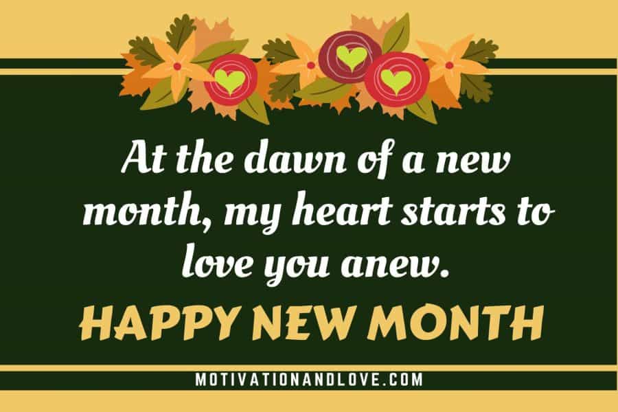 Happy New Month Message to My Love