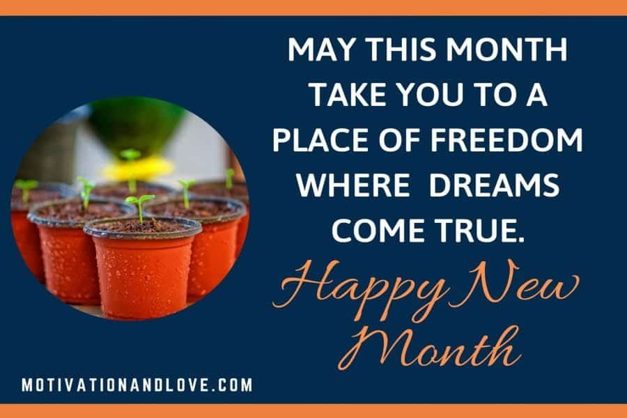 Happy New Month Messages for a Loved One