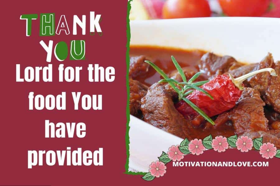 Thank You God Prayer for the Food We Eat (2019) - Motivation and Love