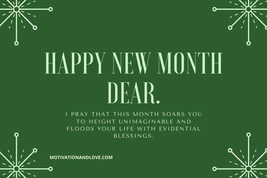 Happy New Month Love Messages