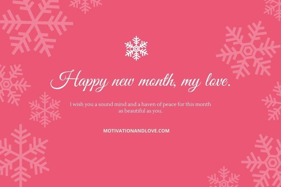Happy New Month Message to My Love