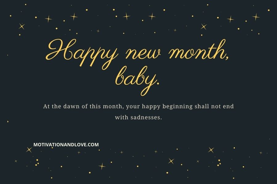 Happy New Month My Love Messages