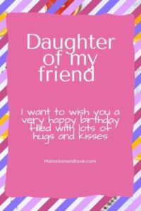 Birthday wishes for friend's daughter