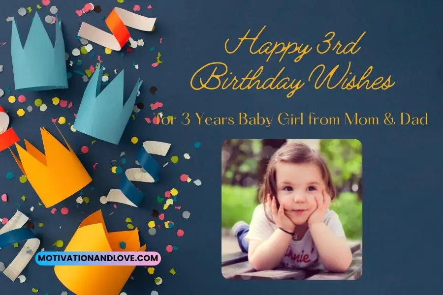 Happy rd Birthday Wishes for Years Baby Girl from Mom Dad