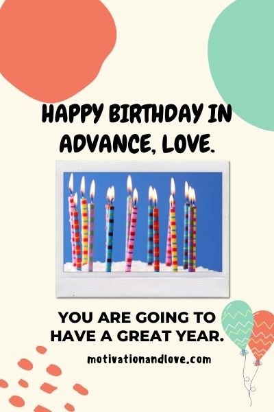Happy Birthday Husband in Advance