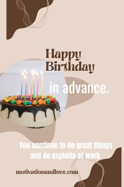 Happy Birthday Husband in Advance
