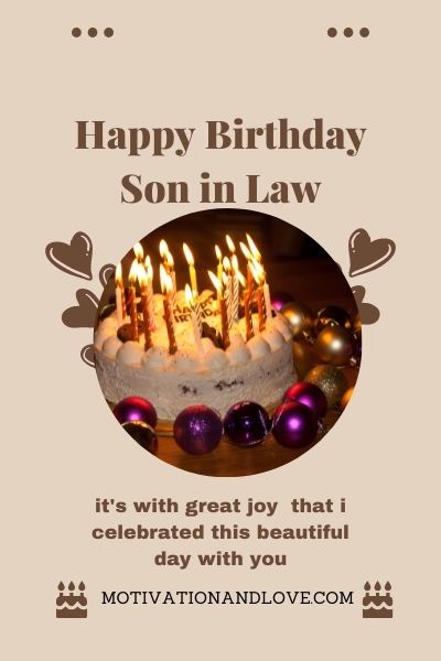 Happy Birthday Wishes Son in Law Images