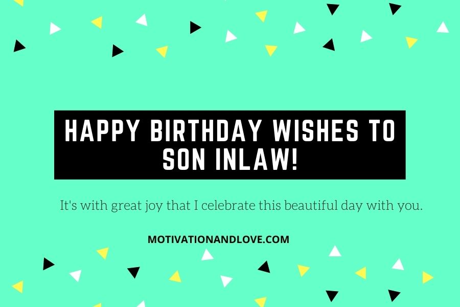 Happy Birthday Wishes Son in Law