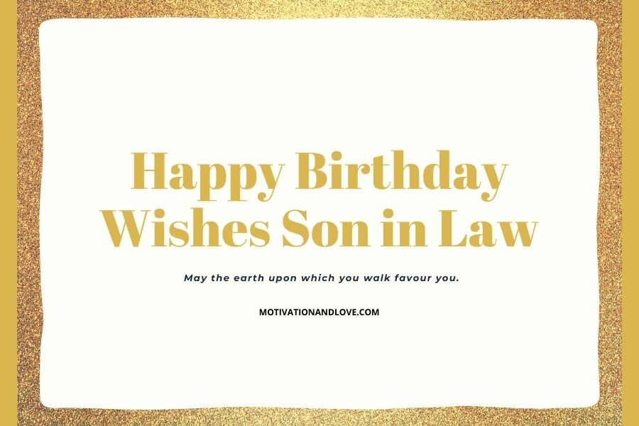 Happy Birthday Wishes Son in Law