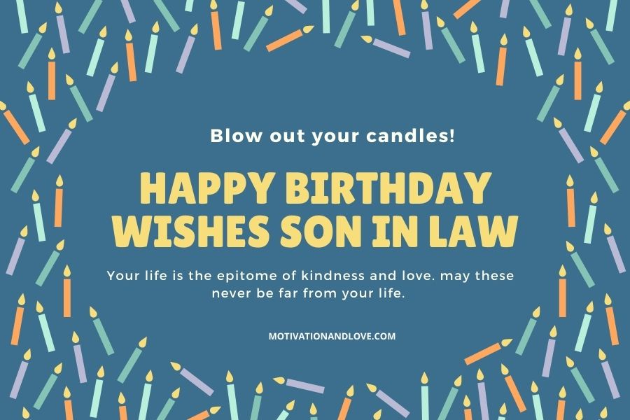 Happy Birthday Wishes Son in Law