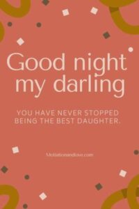Goodnight Messages for My Daughter with Quotes