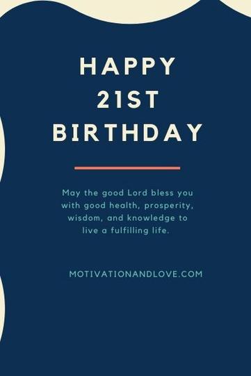 Happy 21st Birthday Son Wishes and Quotes - Motivation and Love