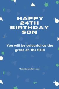 Happy 24th Birthday Wishes for Son