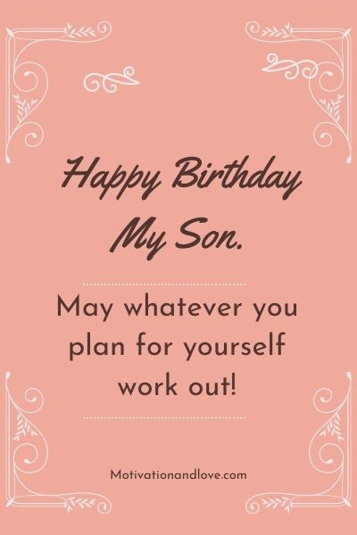 Happy Birthday Messages for First Born Son 