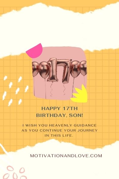 Happy 17th Birthday Son Images
