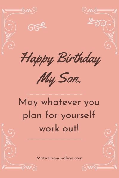 Happy Birthday Messages for First Born Son