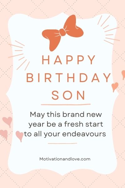 Happy Birthday Messages for First Born Son