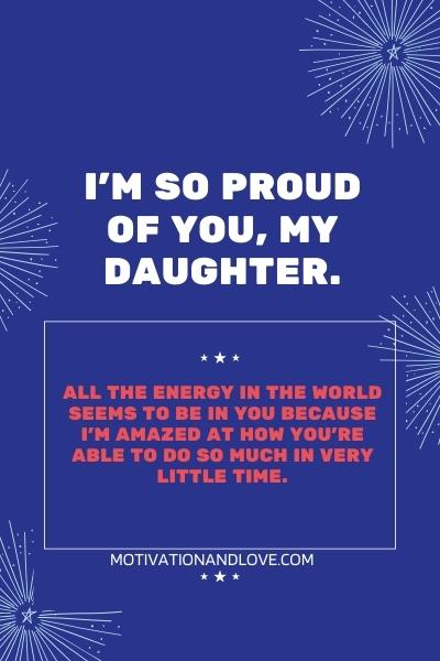 I am Proud of My Daughter Quotes