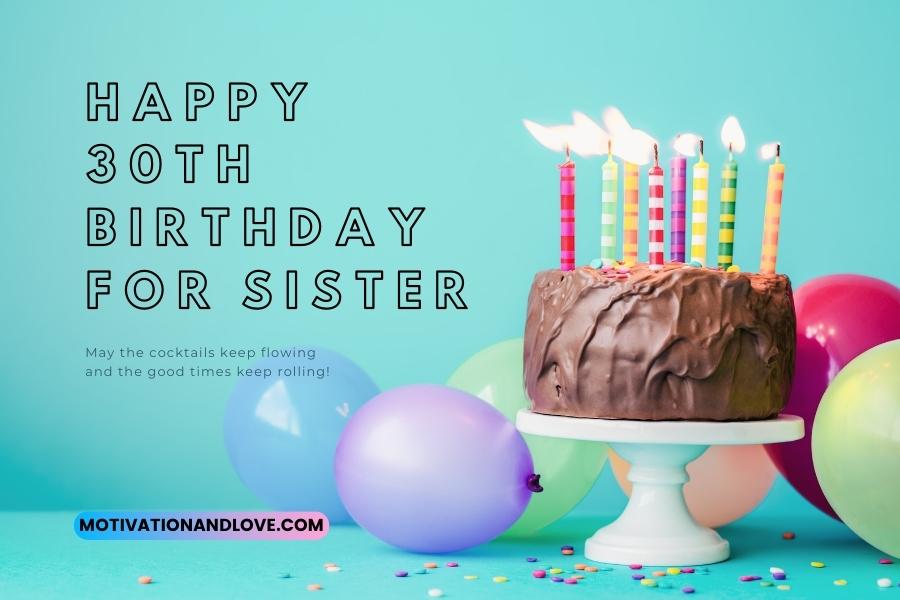 Happy th Birthday Wishes for Sister
