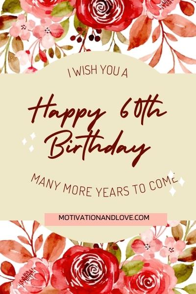 Happy 60th Birthday Brother Wishes