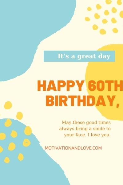 Happy 60th Birthday Brother Wishes