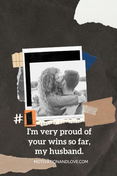 I am Proud of my Hard Working Husband 