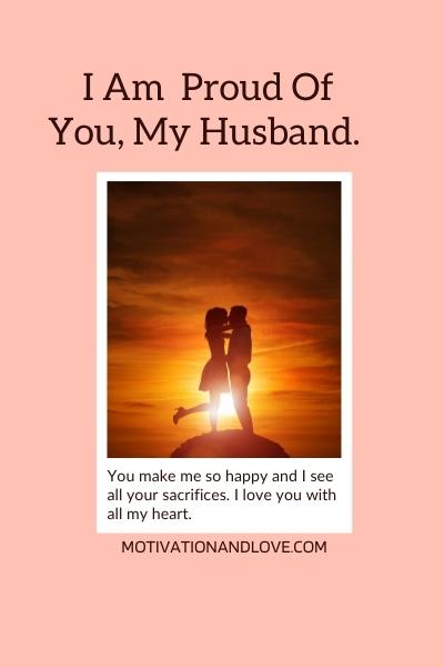 I am Proud of my Hard Working Husband 