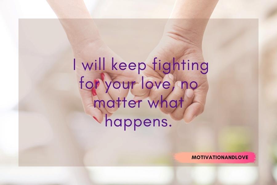 I Will Fight for You Love Quotes For Him Or Her