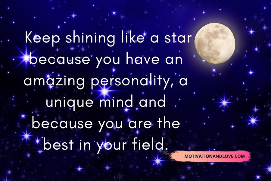 Keep Shining Like a Star Quotes