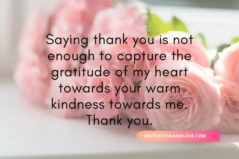 Saying Thank You is Not Enough Quotes - Motivation and Love