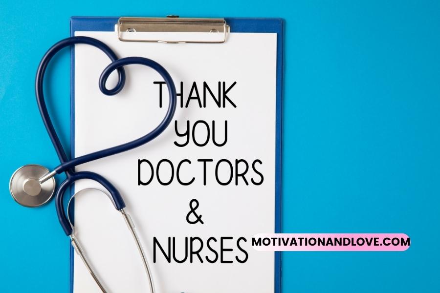 Thank You Quotes for Nurses and Doctors