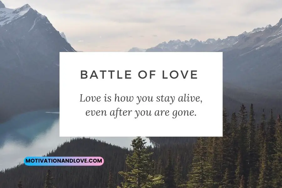 Battle of Love Quotes