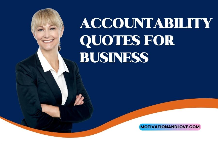 Accountability Quotes for Business