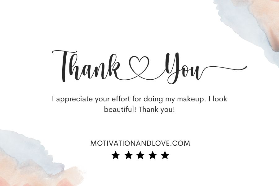 Appreciation Quotes for Makeup Artist