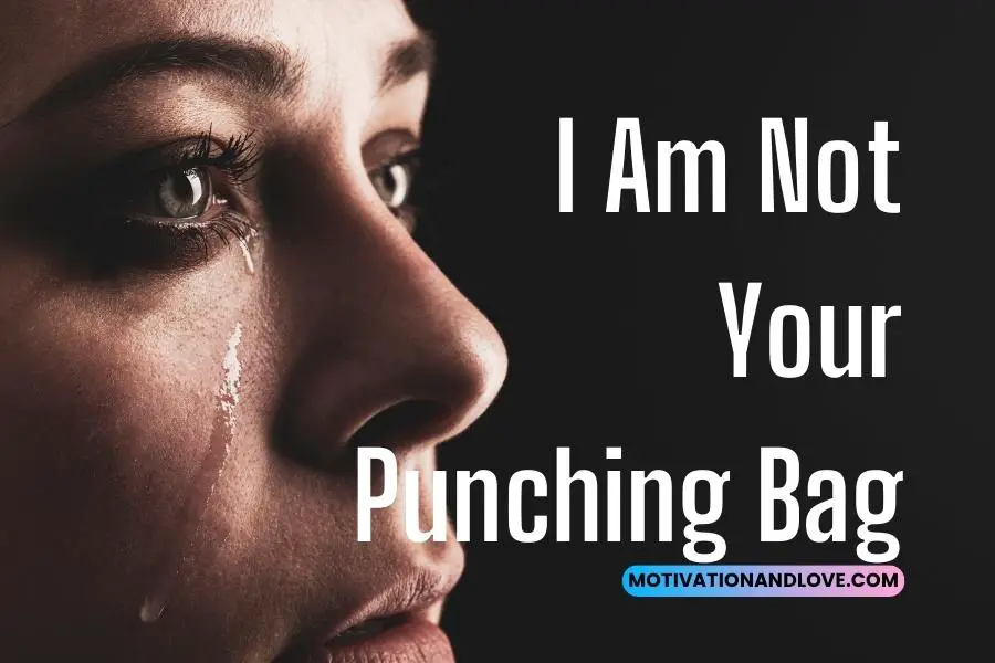 I Am Not Your Punching Bag Quotes