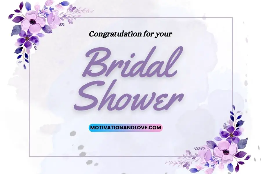 Bridal Shower Congrats Quotes